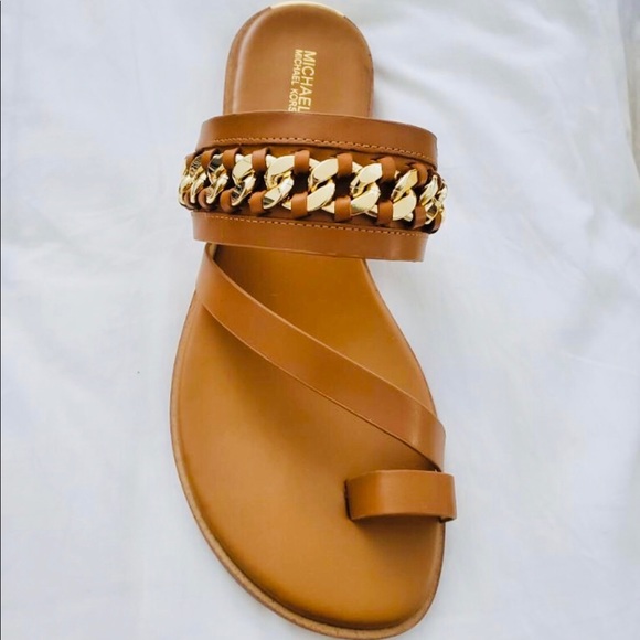 Michael Kors flat bergen Sandal - Picture 1 of 4